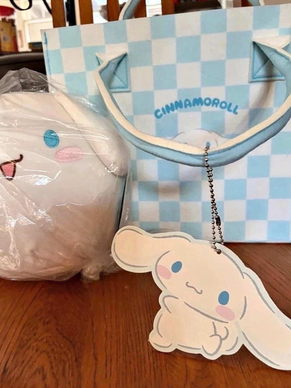 Sanrio Cinnamoroll tote bag & Squishy Bundle